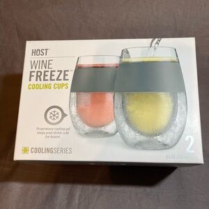 New Host Wine Freeze Cooling Cups set of 2